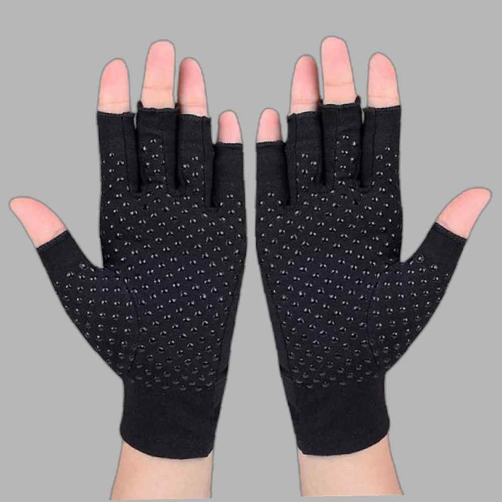 손바닥 저림 완화 압박 손가락 장갑(블랙 그레이)