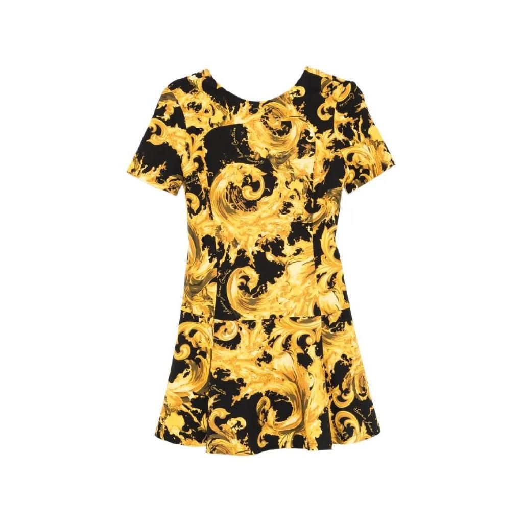 베르사체 baroque print mini dress 80HAO918NS756 T