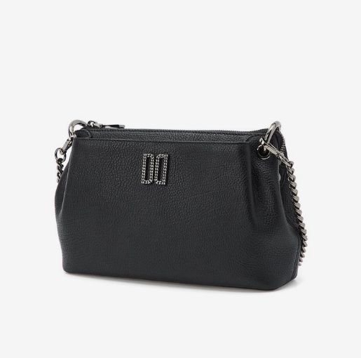 [롯데백화점] 닥스 ACC [쇼핑백동봉] 블랙 앤틱 DD장식 가죽 스몰 숄더백 DCBA2E345BK LE1207466476