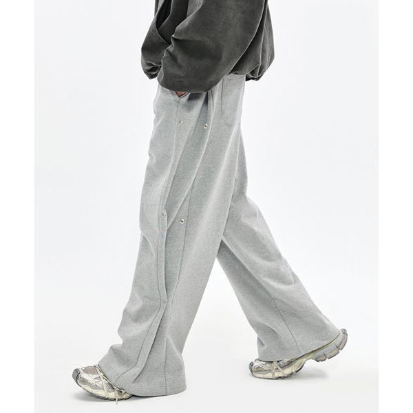 매장정품 [1월 23일 배송] 소버먼트 SOVERMENT 860G 스냅 스트링 스웨트 팬츠-8%멜란지 그레이- SVM-23-PT-01 117018