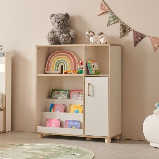 우아미가구oem 마르보 전면 책꽂이 선반장 착불