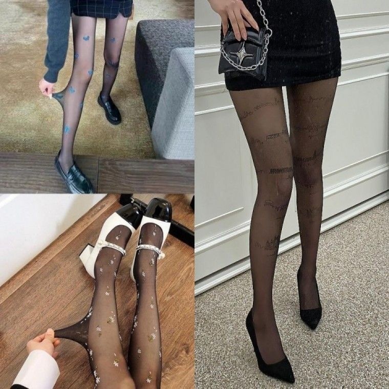 치치몰14협력업 시티컬스타킹 프린팅 나비 섹시 검정 꽃 시티 무지 패션잡화 반목 팬티스타킹 용 양말 두꺼운양말 무늬 장
