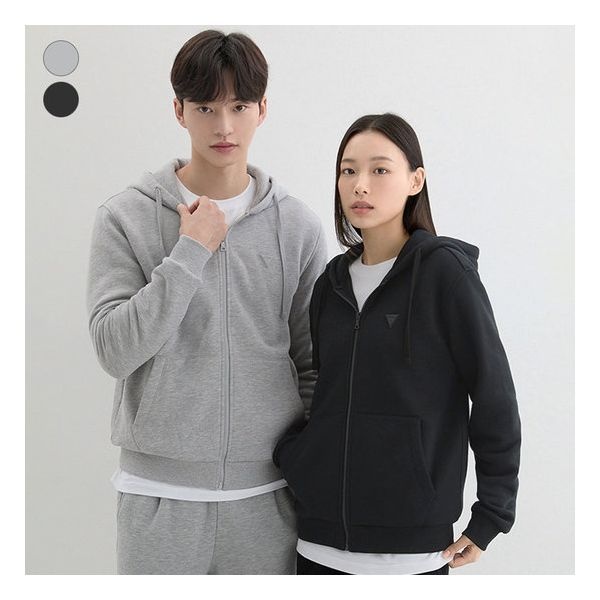 [게스][25FW] 유니 기모 후드집업 NP4KE401 182533