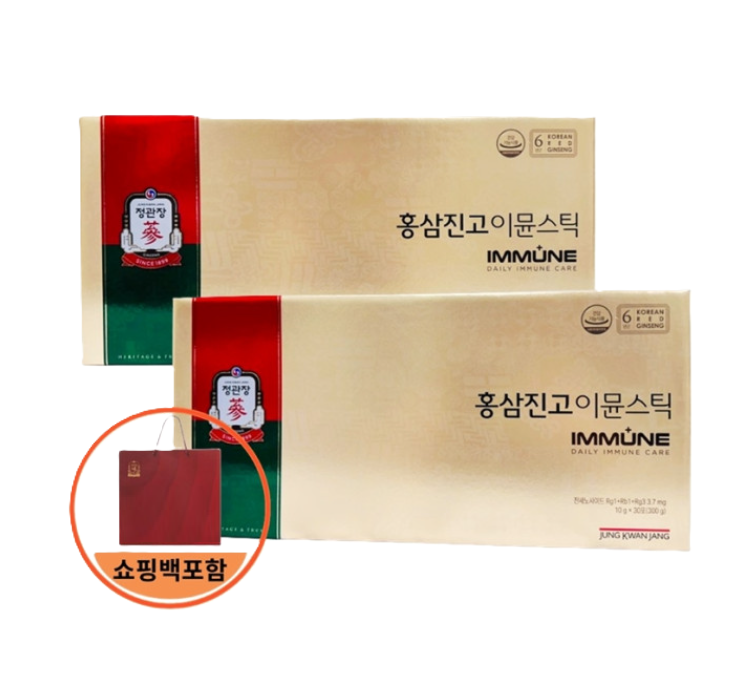 [오늘출발] 정관장 홍삼진고 이뮨스틱  10g x 30포 1박스 농축액 추석 명절 효도 선물