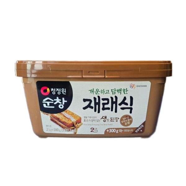 | 청정원 | 순창 재래식 생된장 2.3kg 명절 볶음 조리 나물 대용량 나물 무침 집밥 비빔밥 엄마손맛 자취