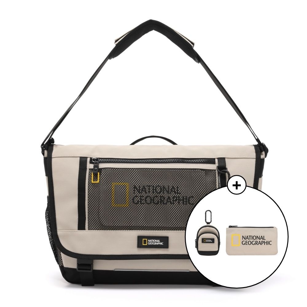 내셔널지오그래픽 [공식][정상가: 129,000원] N255ACR510 파치 메신저백 BEIGE