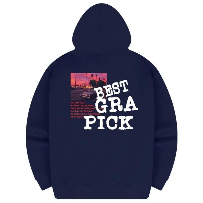 [그라픽][당일발송/BEST 추천] 그라픽 로드뷰 오버핏 후드티 후드 티셔츠 커플 빅사이즈 남녀공용 PID_0032