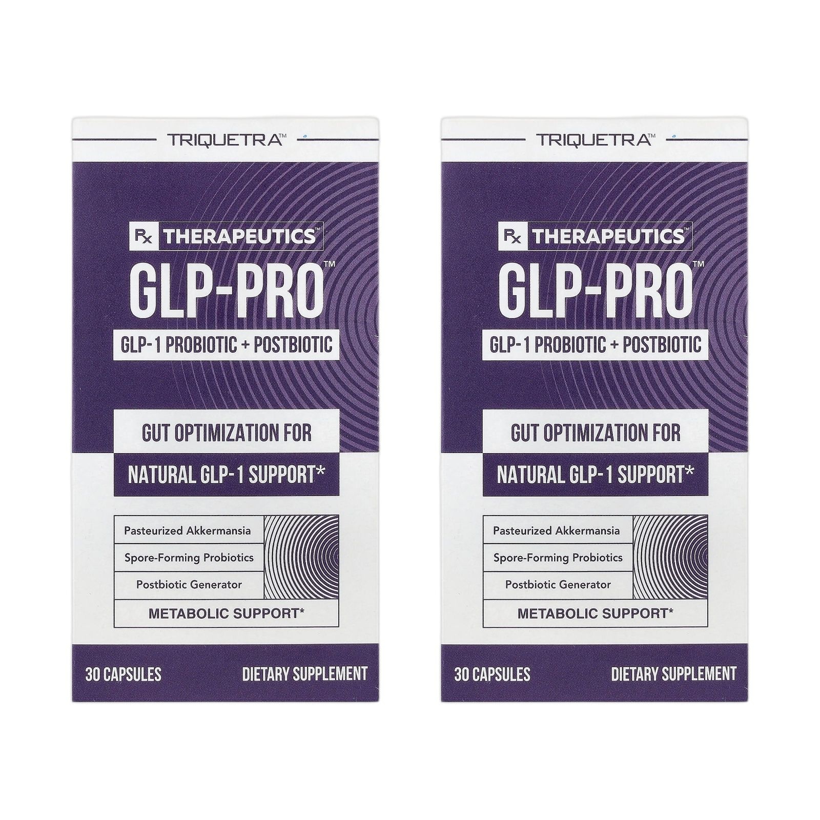 [해외] 트라이퀘트라헬스 GLP-Pro GLP-1 프로+포스트바이오틱 캡슐 30정 1+1