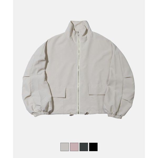 CHICKS SSJ 카라 크롭 바람막이 4color