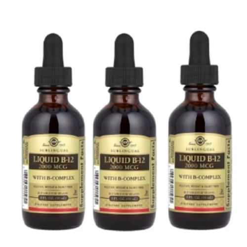 [해외] 2+1 솔가 설하정 액상 비타민 B12 2000mcg 59.2 ml (2 fl oz) 리퀴드