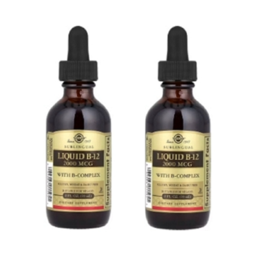 [해외] 1+1 솔가 설하정 액상 비타민 B12 2000mcg 59.2 ml (2 fl oz) 리퀴드