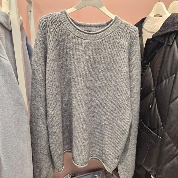 [셀러허브 1]스튜디오AG HC13 루즈핏 골지 니트티 루즈 핏골지  니트티 M25 43SW27-3