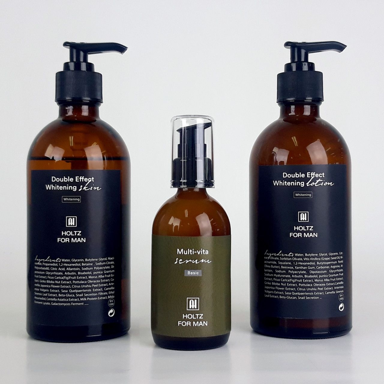 홀츠포맨 남자 남성 주름개선 화이트닝 스킨로션 멀티비타세럼 3종세트 남자화장품
