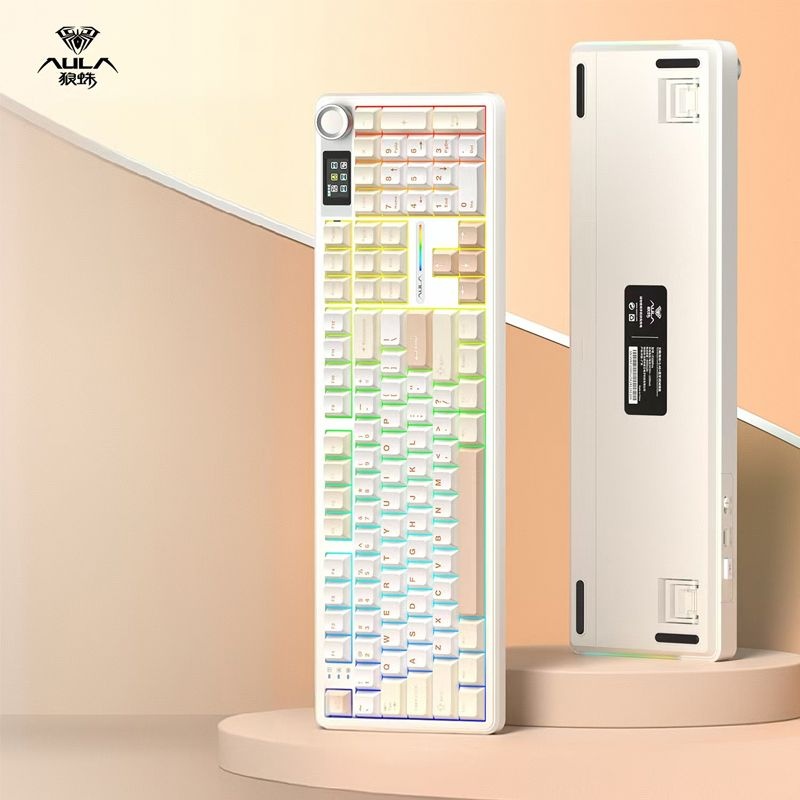 독거미 F108 pro 유무선 블루투스 기계식 키보드 모카무스 카라멜라떼축