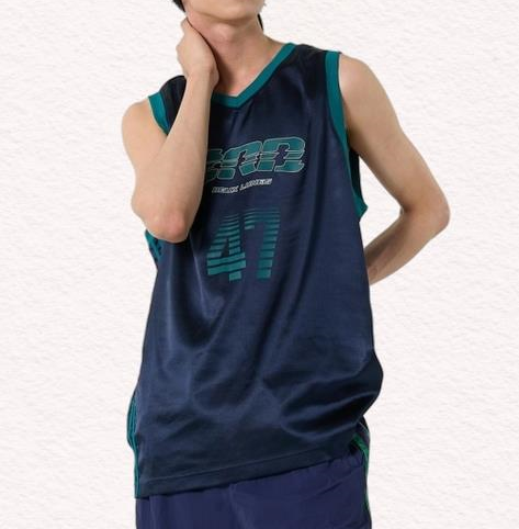 널디 NDY 스포티 저지 슬리브리스 탑 네이비 PNEU24SL0116 303004