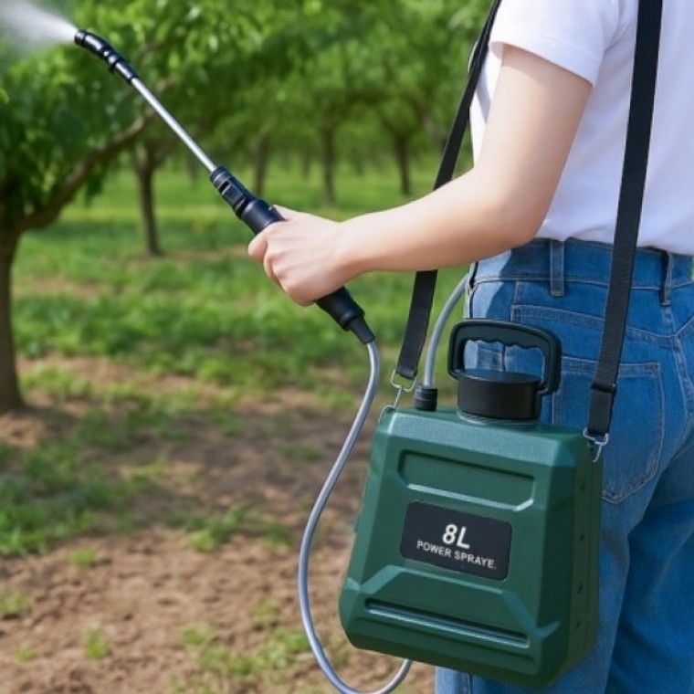 협력업체 충전식 무선 전동 농약 분무기 (8L 그린) DP75288
