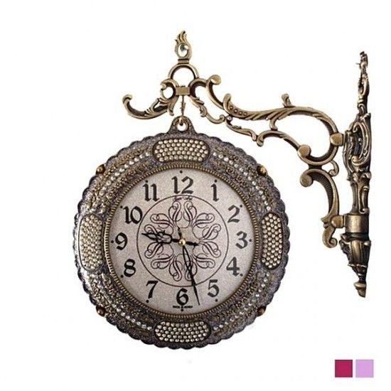 브레니5A5 보라 양면시계 080315151_2 무소음 선물 양면시계 모던시계 앤틱시계