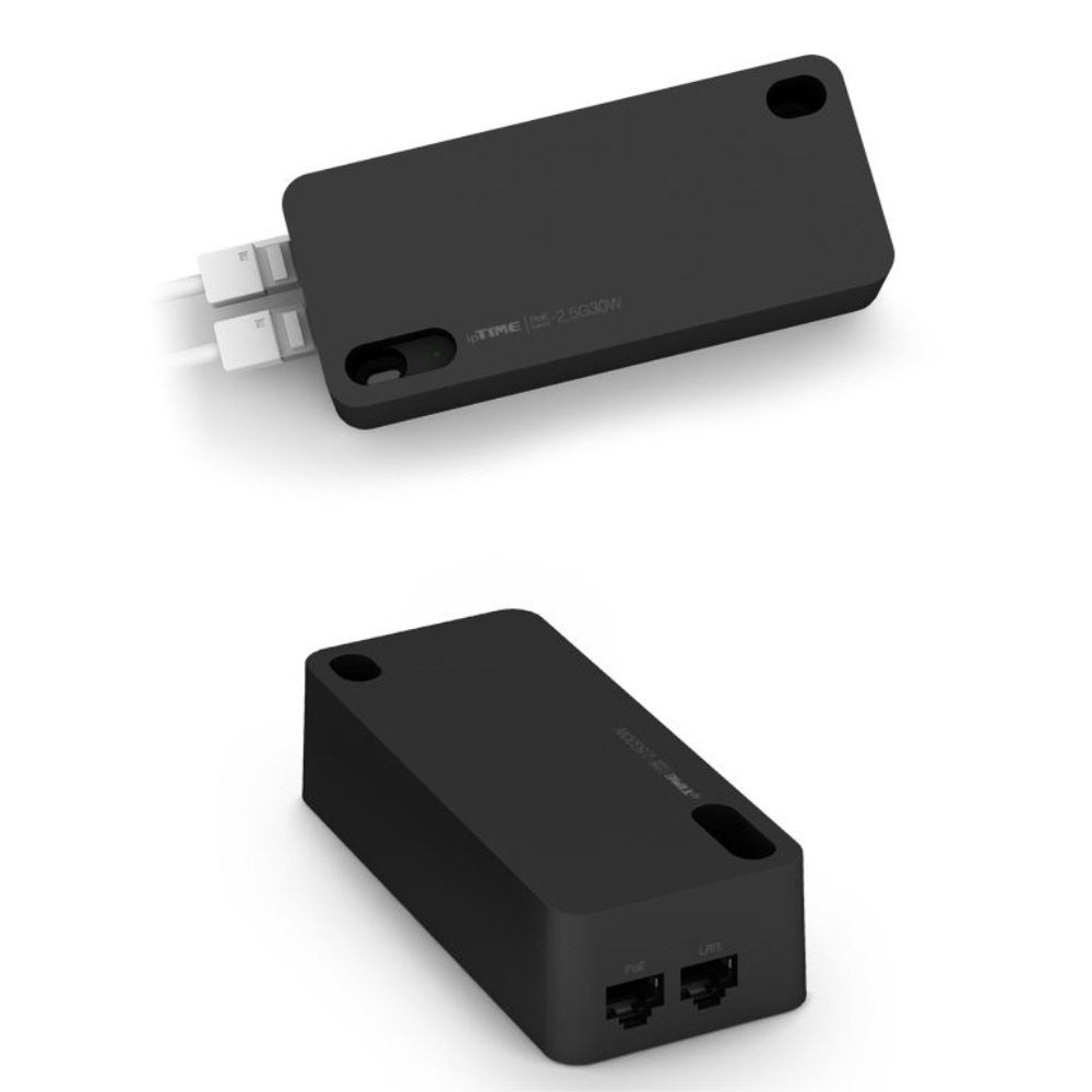 IPTIME ipTIME 2.5G 기가 POE인젝터 30W 51V 어댑터 CCTV 카메라 데이터 전원 공급기 스위칭허브 AP IP전화기