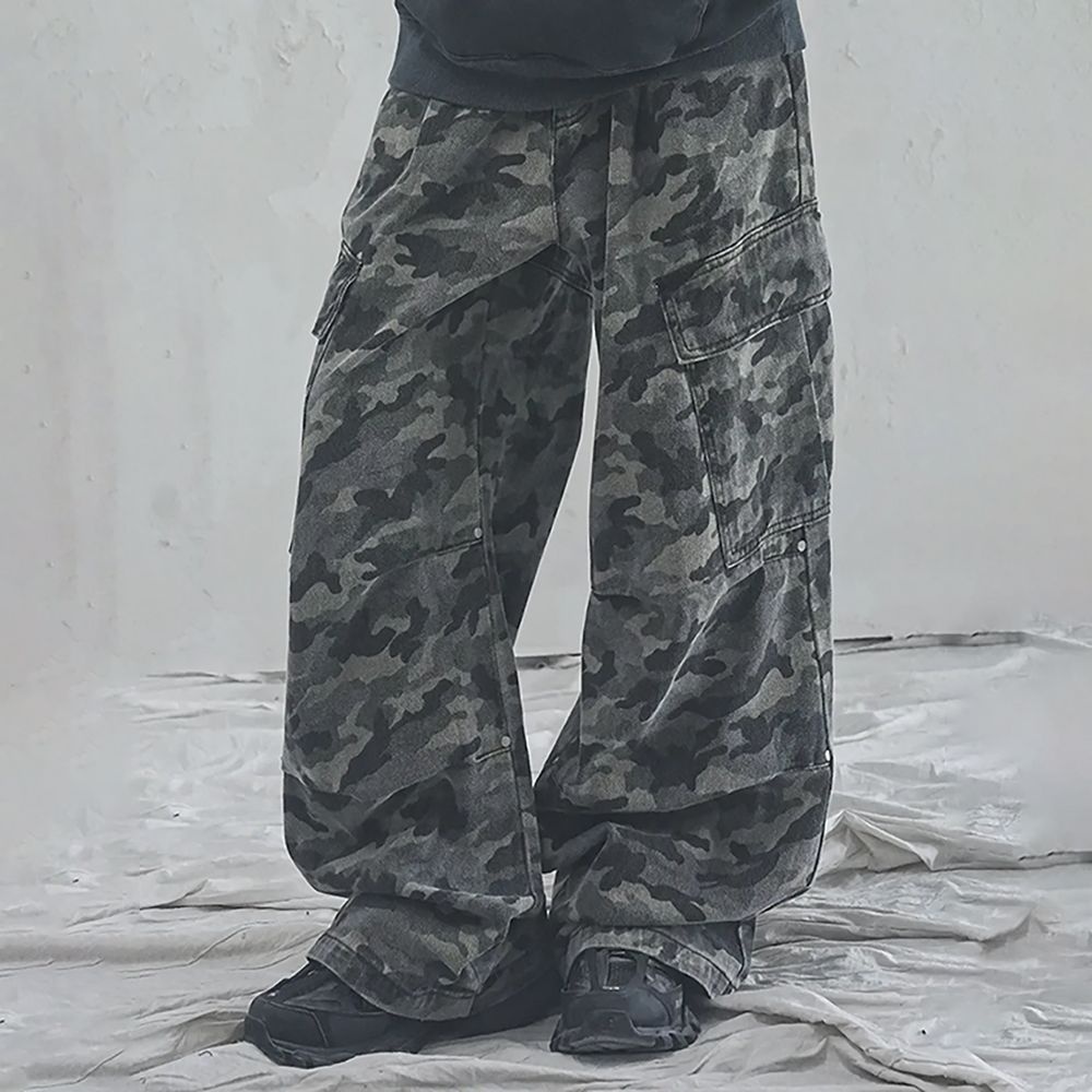 어반드레스 Side Big Cargo Pants LIGHT CAMO