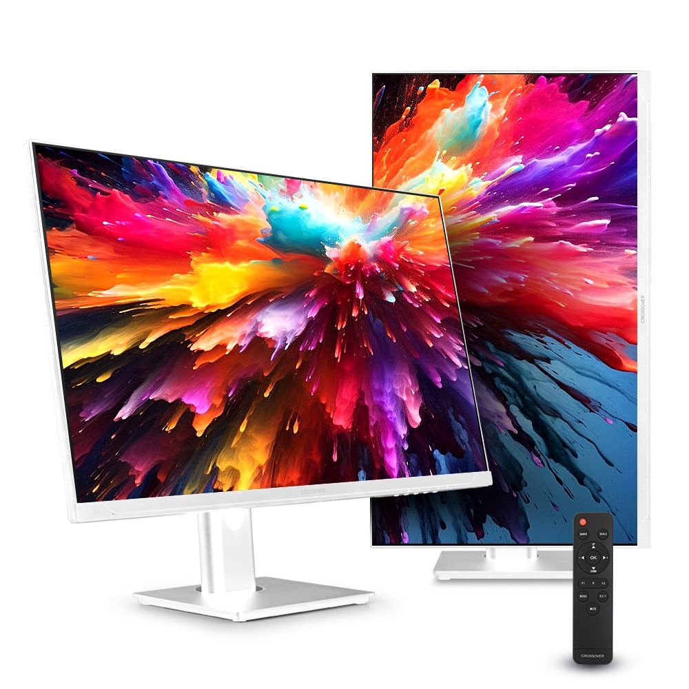 크로스오버 27UA759 UHD4K-75H 화이트 멀티스탠드 무결점