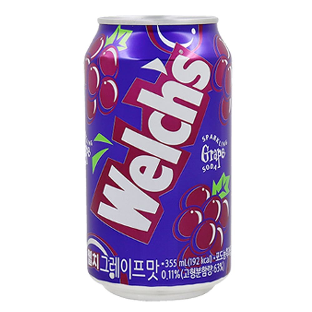 웰치스 포도 355ml 24캔 탄산음료 뚱캔