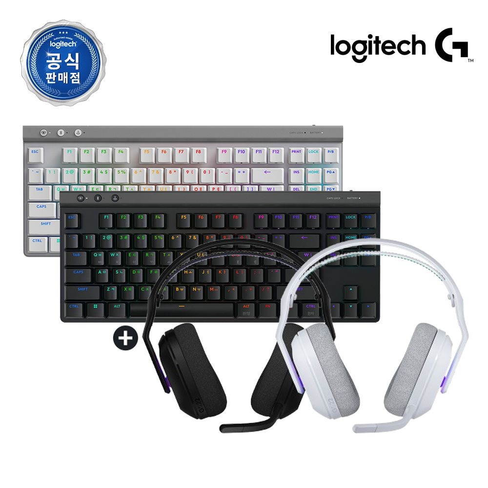 로지텍 (현대Hmall) 로지텍코리아 공식 G522 LIGHTSPEED 무선 헤드셋 + G515 LIGHTSPEED 키보드 세트