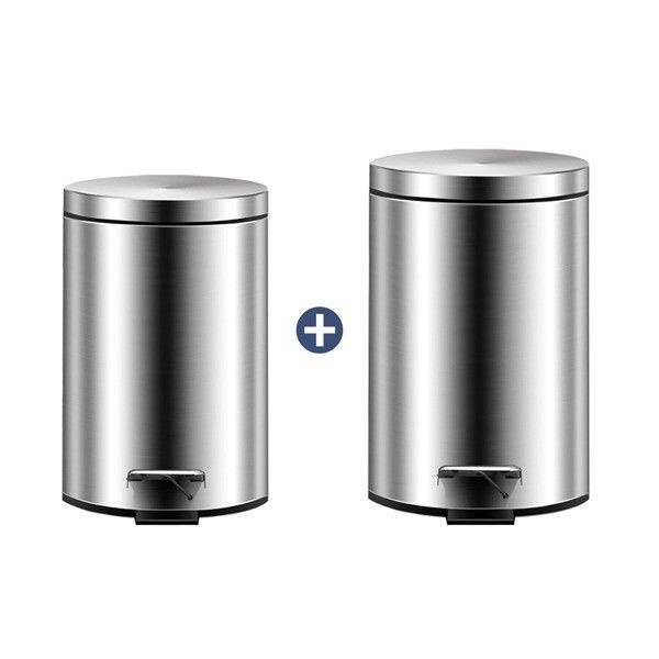 히키스 (현대Hmall) [무료배송] 히키스 오피스 스텐 페달 3L 5L 휴지통 실용세트
