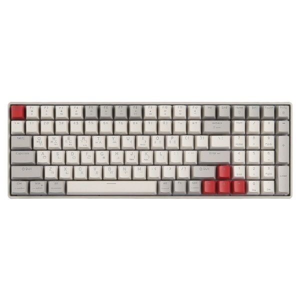 G-Clicker 유,무선 블루투스 기계식 키보드, 슈퍼히어로 SPK100 저소음 레트로레드