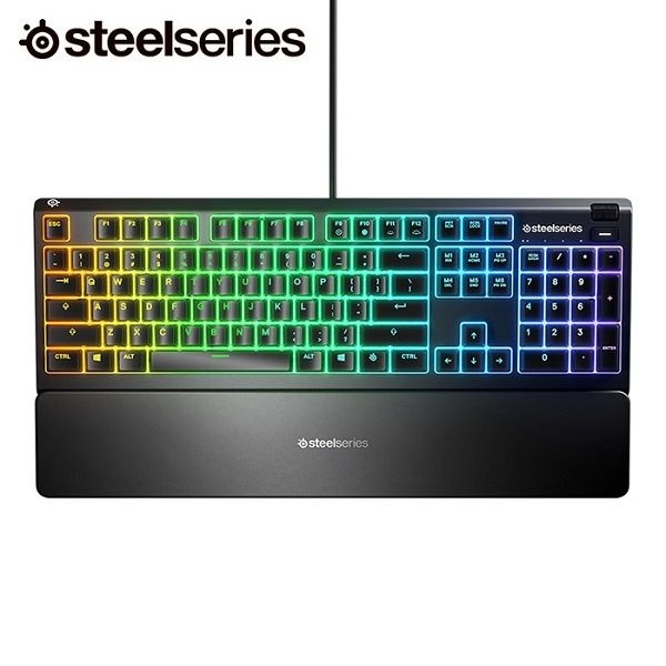 스틸시리즈 유선 게이밍키보드, Apex 3 (에이펙스 3) 한영 [엠앤웍스정품] [블랙/USB]