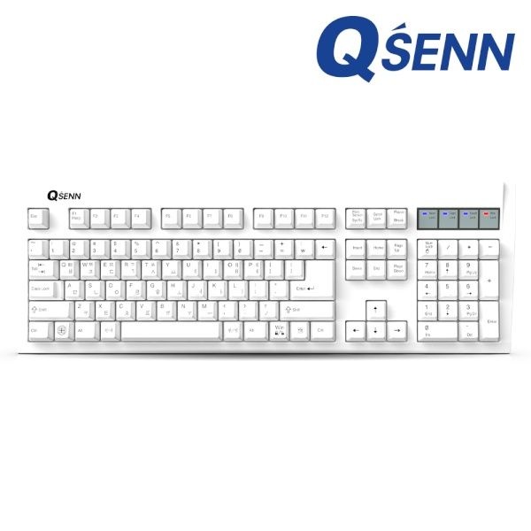 [QSENN] 유선키보드, SEM-DT35 NEW [화이트/PS2]