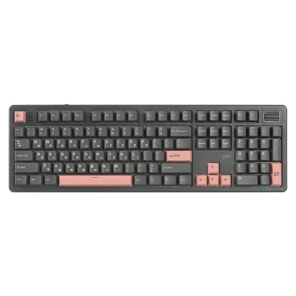 G-Clicker 무선 블루투스 기계식키보드, 제주WK107 1K 풀윤활 도각도각 몽돌 특주축 45g (머큐리 핑크)