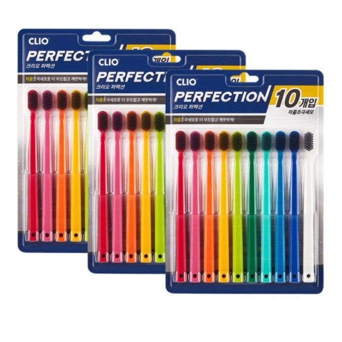 부드러운모칫솔 작은칫솔 뉴퍼펙션 차콜초극세모 칫솔 30개