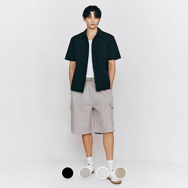 지오다노 남성 여름 스트링 밴딩 카고 버뮤다 트레이닝 숏 팬츠 반바지 105418