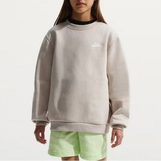 나이키(NIKE) 키즈긴팔티 SQJ FD3006-236 NSW CLUB 주니어 플리스 기모 맨투맨