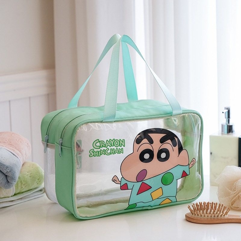 [해외] 귀여운 짱구 3컬러 대용량 여행용 파우치