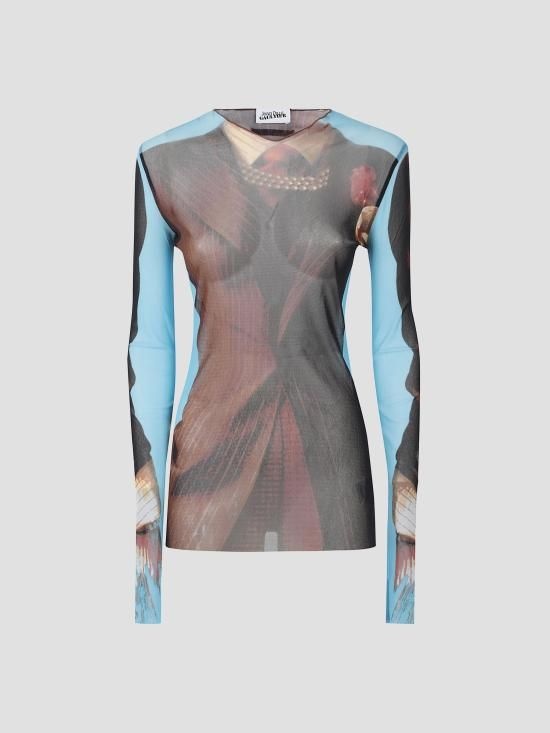 장 폴 고티에 26SS 장 폴 고티에 숏 원피스 2601WTO458M027P 90 MULTICOLOR