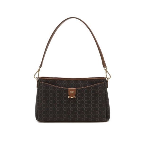 [DAKS bag] [AK수원점] [닥스핸드백] 브라운 DD패턴 숄더백 DCBA6E871
