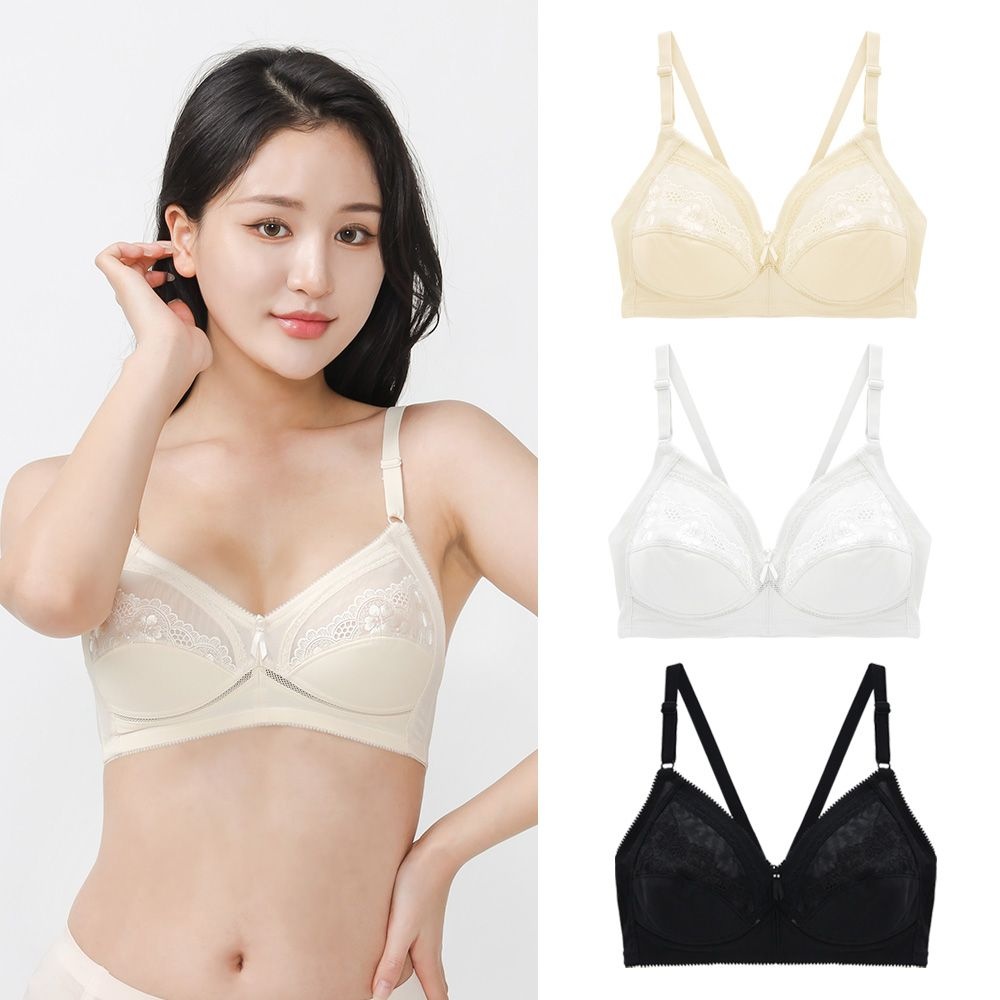 비너스 자스민 홑겹 노와이어 AA컵 A컵 브라 JBR1028