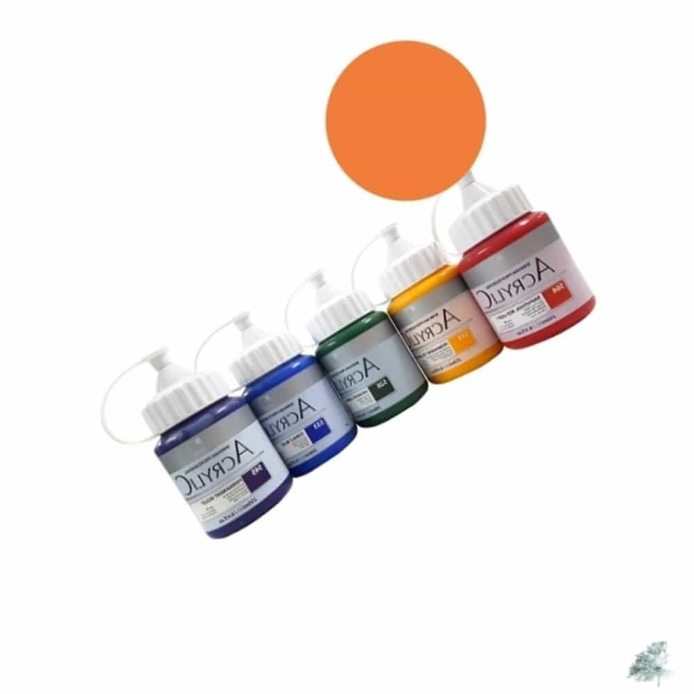 캔캔토토 신한 아크릴물감 250ML NO.572 플루어레슨트오렌지 4개입 피규어도색 벽화물감 미술재료