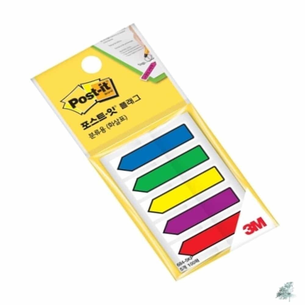 캔캔피피 포스트잇 화살표 플래그 684-5KP 12X44 미니메모지 분류용라벨 화일