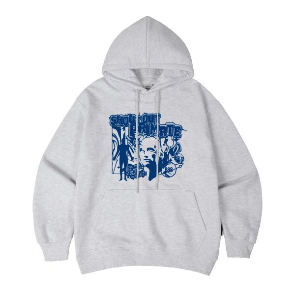 PRIMATE PRIMATE 기모NO기모 SHOUT OUT 오버핏 후드 티셔츠 10 COLORS