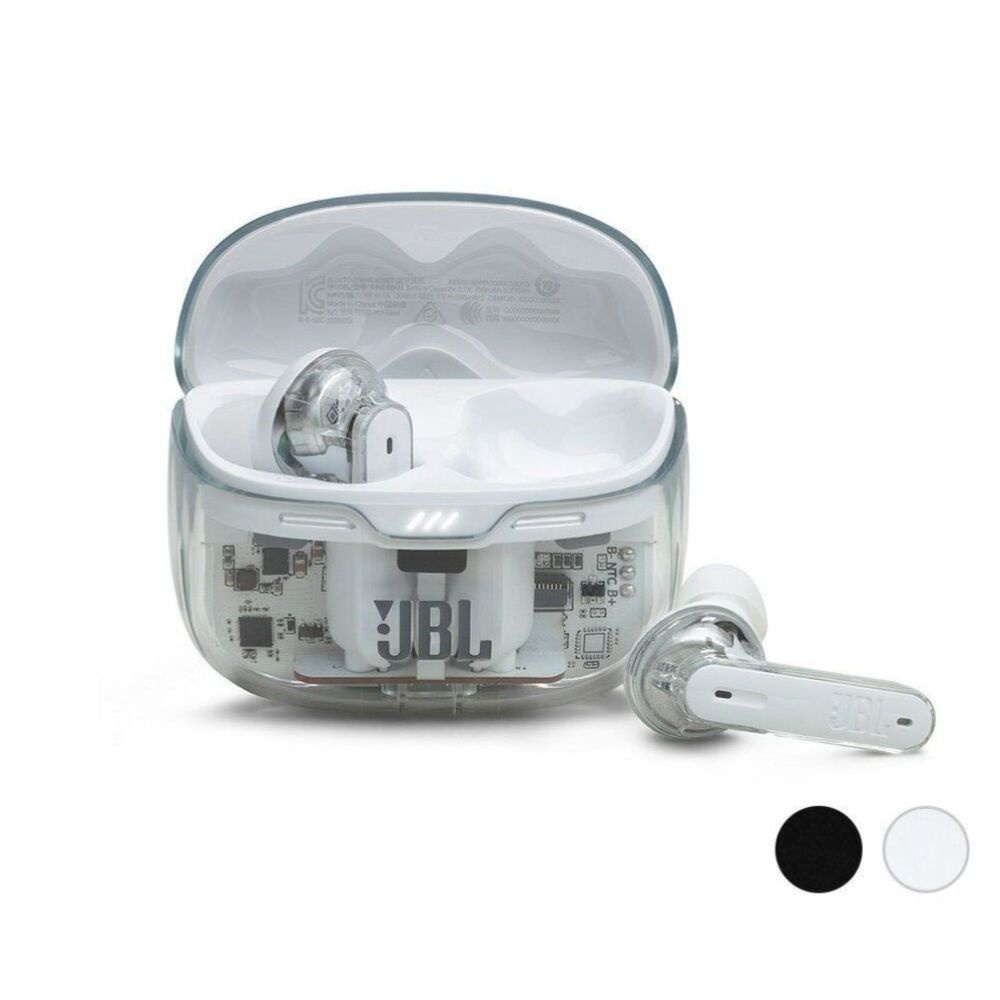 [해외] JBL 튠 빔 고스트 블루투스 무선 이어폰 노이즈캔슬링 스켈레톤 2컬러