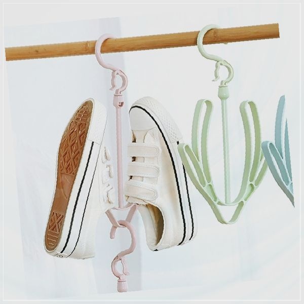 신발 건조기 운동화 말리기 걸이 빨래 건조대 파스텔 플라스틱 회전 걸이 실내 건조 용품