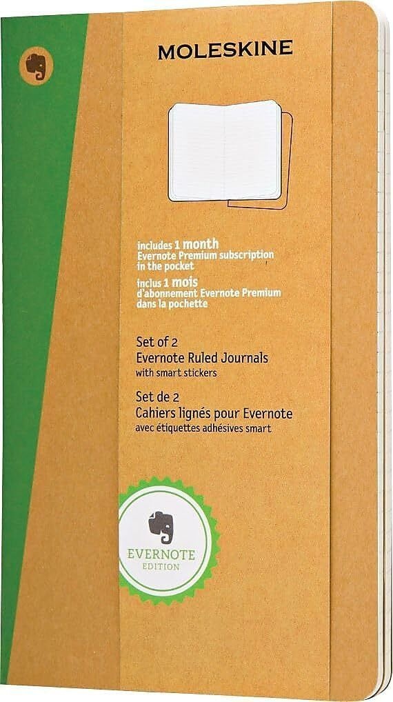 [해외] 몰스킨 에버노트 저널 (스마트 스티커 포함) 소프트 커버 포켓형 (3.5 x 5.