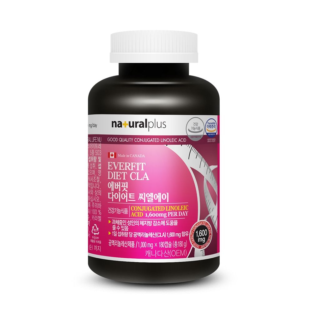 [롯데백화점] 내츄럴플러스 에버핏 다이어트 CLA 공액리놀레산 1병(3개월분) / 체지방 감소
