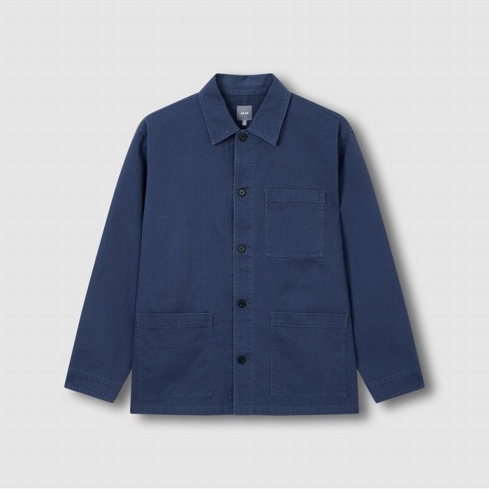JAJU 공용 코튼 카라 셔켓 S~XL _네이비