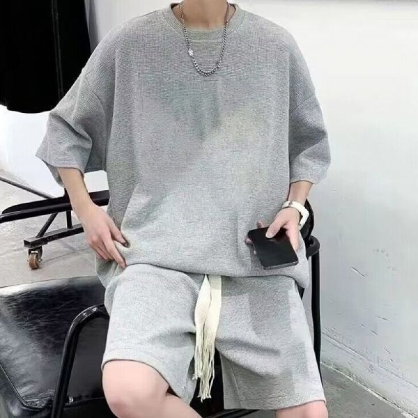 [모로엠] 오버핏 여름 캐주얼 남자반팔면티 DMS-SET-Q41389...