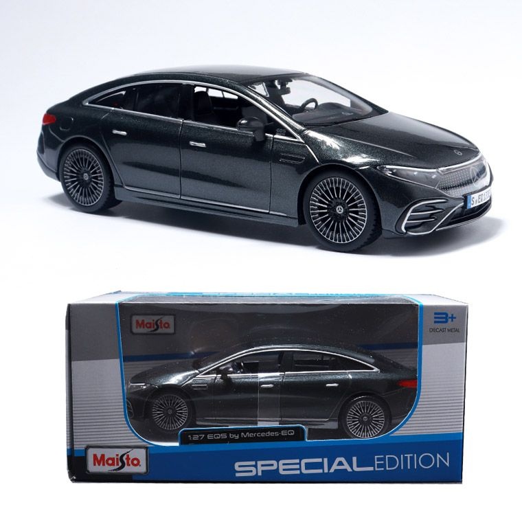 마이스토 1:27 메르세데스 벤츠 EQS 매트 그레이 전기차 다이캐스트 모형 자동차 피규어
