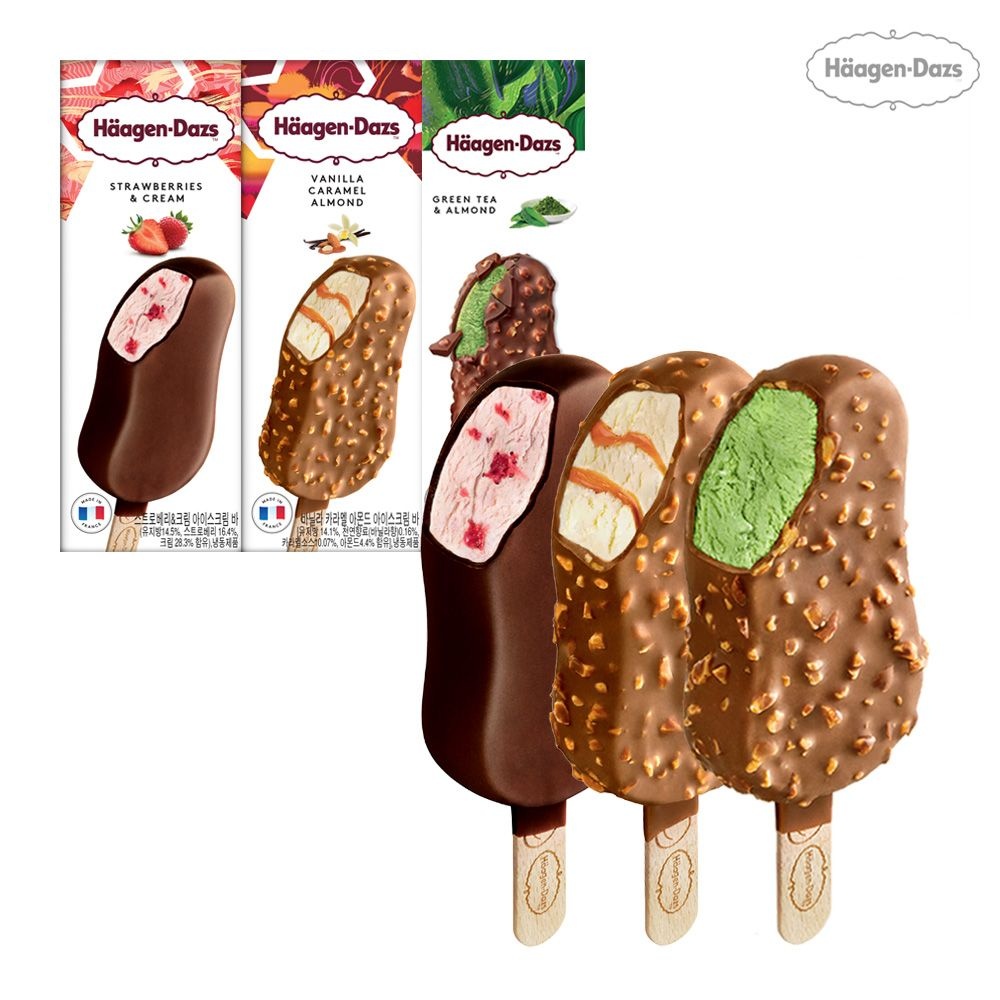 Haagen Dazs Arras / France 하겐다즈 아이스크림 스틱바 6개 골라담기