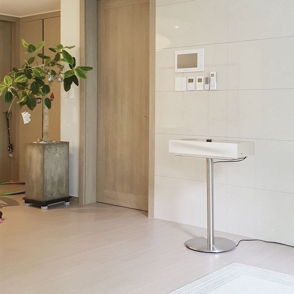 네임뮤조2 스피커 전용 고급형 실버 스탠드 거치대